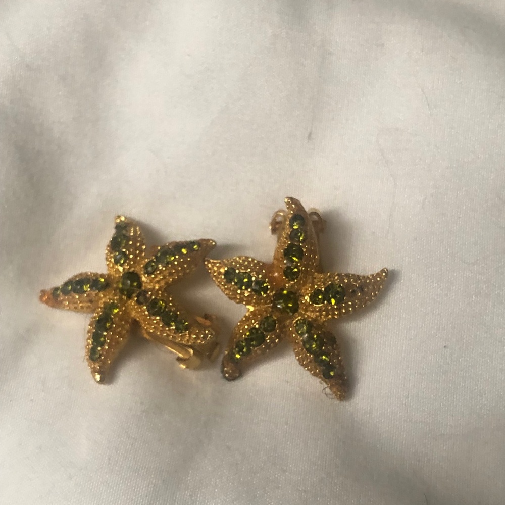 Vintage starfish earrings